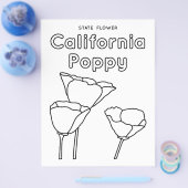 California Staat Blume Mohn Flyer (Einzeln)