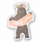 California Staat Boho Bear Aufkleber (Vorderseite)