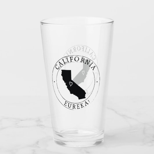 California Staat Drink Glass Glas (Vorderseite)