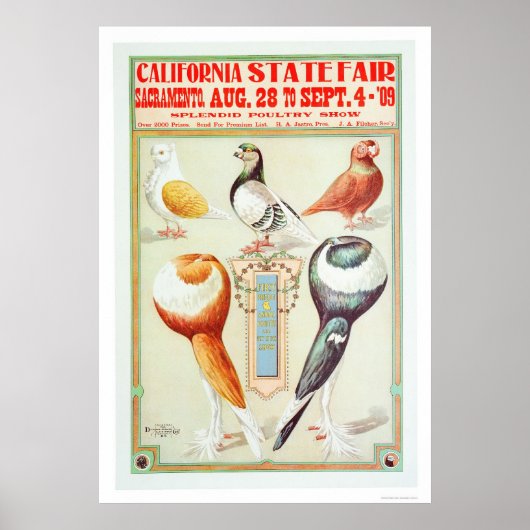 California Staat Fair 1909 Poster (Vorne)