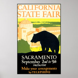 California Staat Fair Bären Poster