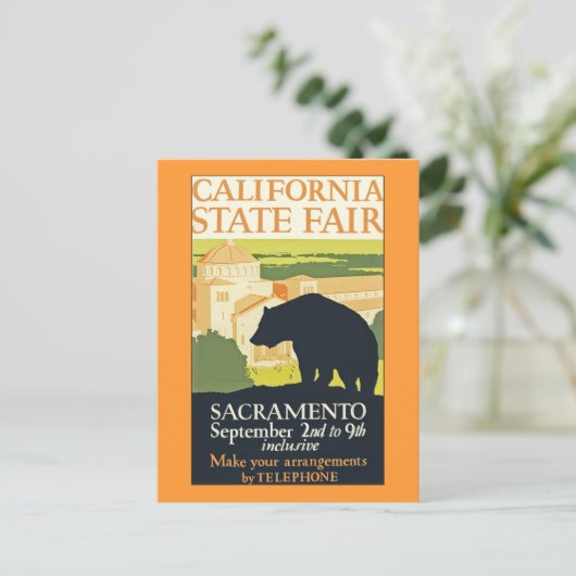 California Staat Fair Postkarte (Stehend Vorderseite)