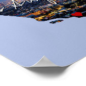 California Staat Foto Poster (Ecke)