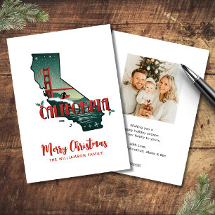 California Staat Foto Weihnachten