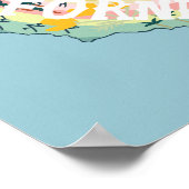 California Staat Illustriert Map Poster (Ecke)