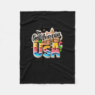 California Staat in den USA Fleecedecke