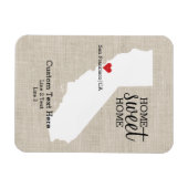 California Staat Liebe Zuhause Sweet Zuhause Custo Magnet (Horizontal)