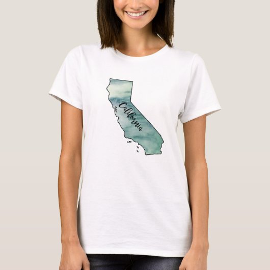 California Staat Map T - Shirts (Vorderseite)
