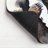 California Staat mit Feuerwehrbär Mousepad (Ecke)