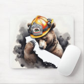 California Staat mit Feuerwehrbär Mousepad (Mit Mouse)
