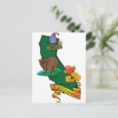 California Staat Postkarte (Stehend Vorderseite)