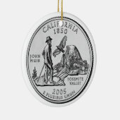 California Staat Quarter Keramik Ornament (Rechts)