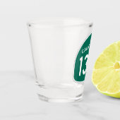 California Staat Route 138 Schnapsglas (Links)