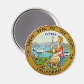 California Staat Siegel Magnet (Vorderseite/Rückseite)
