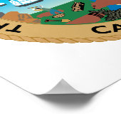 California Staat Siegel Poster (Ecke)