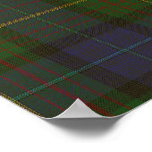 California Staat Tartan Poster (Ecke)