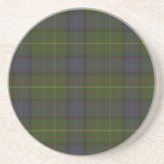 California Staat Tartan Sandstein Untersetzer (Vorne)