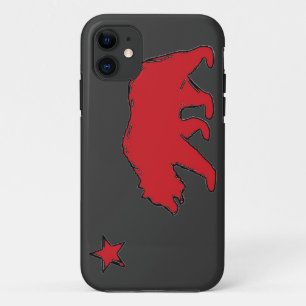 California Staatsflagge Rot Grauen Bären iPhone 5 Case-Mate iPhone Hülle