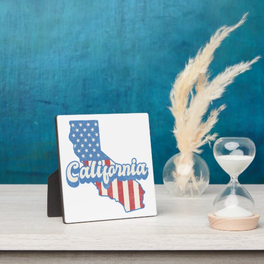 California Stars & Stripes Silhouette Fotoplatte (InSitu)