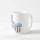 California Stars & Stripes Silhouette Kaffeetasse (VorderseiteRechts)