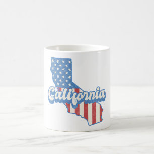 California Stars & Stripes Silhouette Kaffeetasse