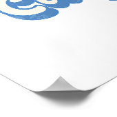 California Stars & Stripes Silhouette Poster (Ecke)