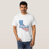 California Stars & Stripes Silhouette T-Shirt (Vorne ganz)