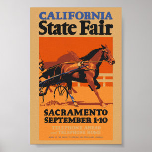 California State Fair USA Vintage Plakat 1931