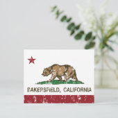 California State Flag Bakersfield Postkarte (Stehend Vorderseite)