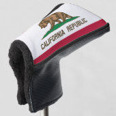 California State Flag Golf Head Cover Golf Headcover (3/4 Vorderseite)