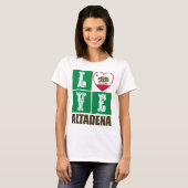California State Flag Heart Altadena T-Shirt (Vorne ganz)
