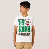 California State Flag Heart Altadena T-Shirt (Vorne ganz)