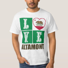 California State Flag Heart Altamont