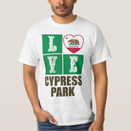 California State Flag Heart Cypress Park T-Shirt