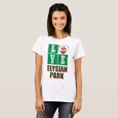 California State Flag Heart Elysian Park T-Shirt (Vorne ganz)