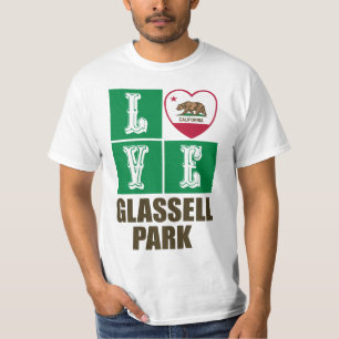 California State Flag Heart Glassell Park T-Shirt