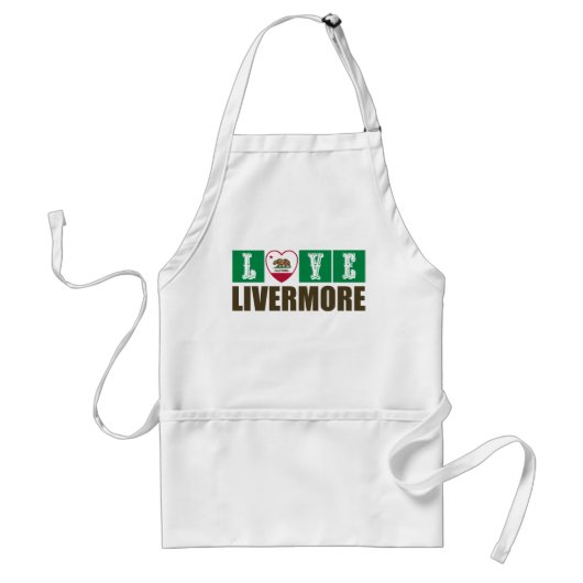 California State Flag Heart Livermore Schürze (Vorne)