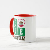 California State Flag Heart Los Feliz Tasse (Vorderseite Links)
