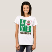 California State Flag Heart Pleasanton T-Shirt (Vorne ganz)