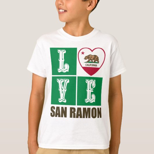 California State Flag Heft San Ramon T-Shirt (Vorderseite)