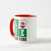 California State Flag Herz Echo Park Tasse (Vorderseite Links)