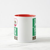 California State Flag Herzmontrose Tasse (Zentrum)