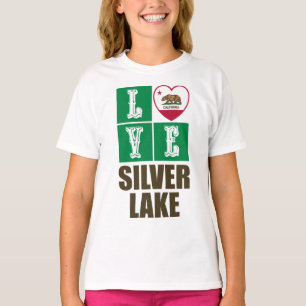 California State Flag Herzstück Silbersee T-Shirt