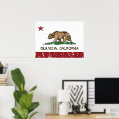 California State Flag Isla Vista Poster (Heimbüro)