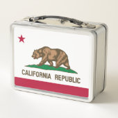 California State Flag Metal Lunch Box (Rückseite)