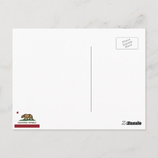 California State Flag Pacifica Postkarte (Rückseite)