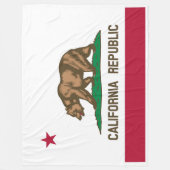 California State Flag Print Patriotc Fleecedecke (Vorderseite)