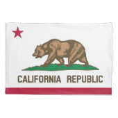 California State Flag Print Patriotc Kissenbezug (Rückseite)