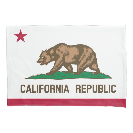 California State Flag Print Patriotc Kissenbezug (Vorderseite)