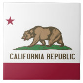 California State Flag Tile Fliese (Vorderseite)